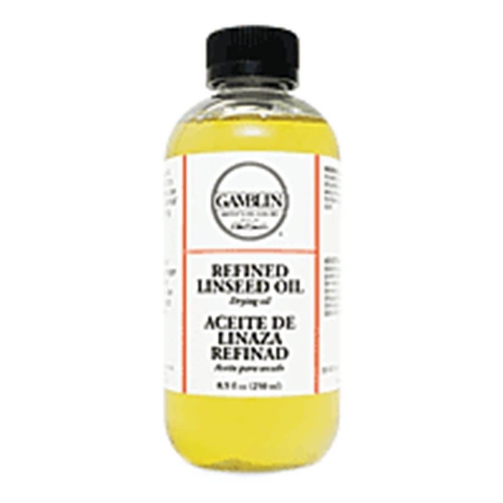 Gamblin, Refined, Linseed Oil, 8oz